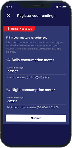 picture of two mobile phones showing 'my account' and 'history states of the app' 